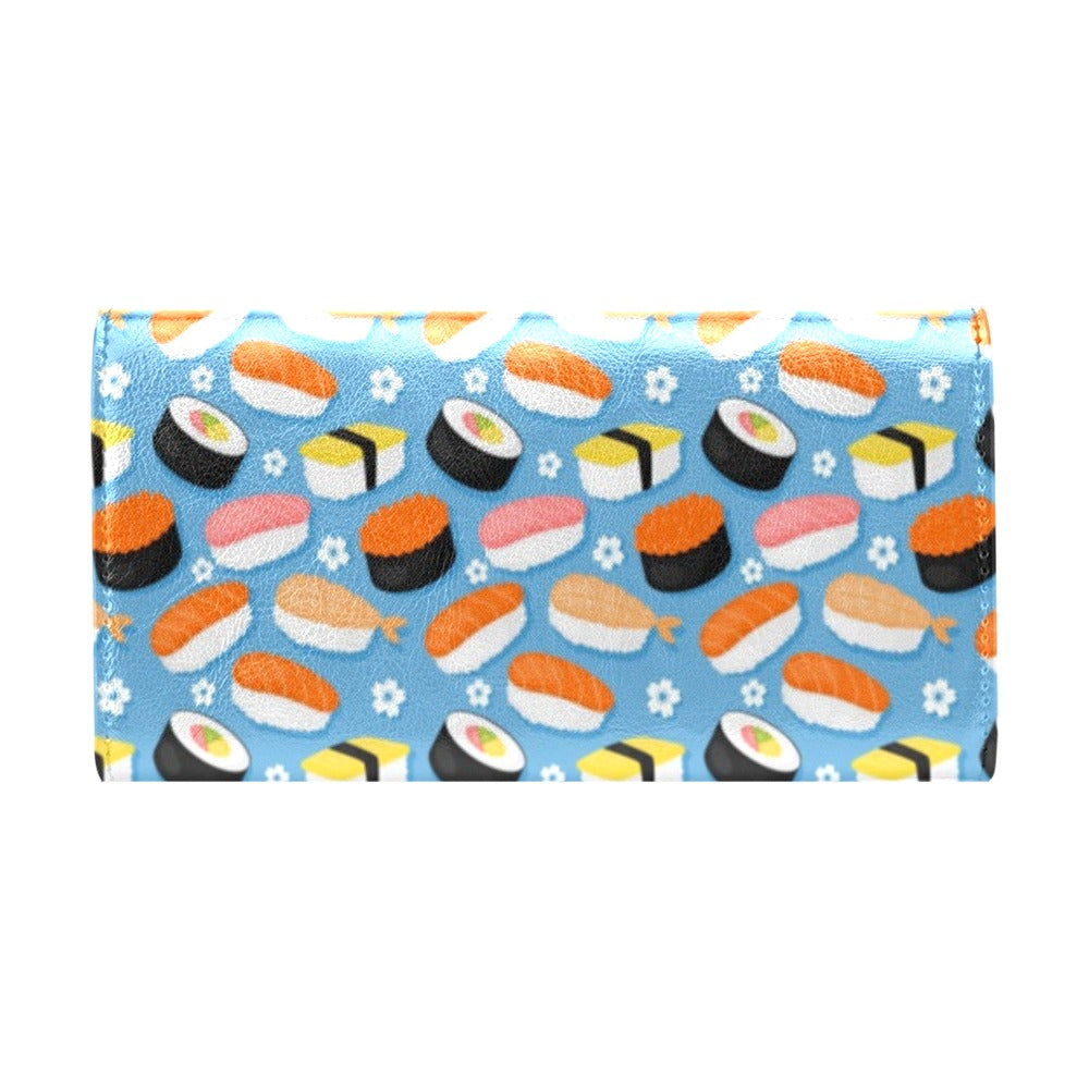 Sushi Print Design LKS304 Women's Trifold Wallet