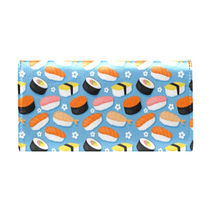 Sushi Print Design LKS304 Women's Trifold Wallet