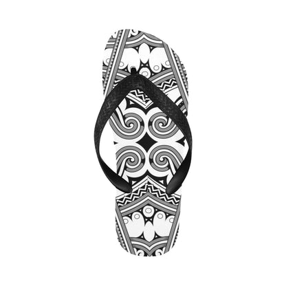 Samoan Pattern Print Design LKS302 Flip Flops