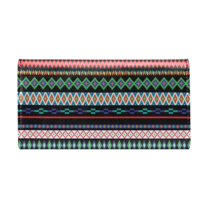 Southwest Pattern Print Design LKS302 Women's Trifold Wallet