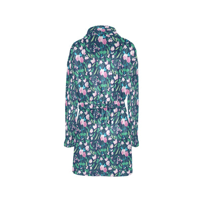 Sweet Pea Print Design LKS303 Women's Fleece Robe