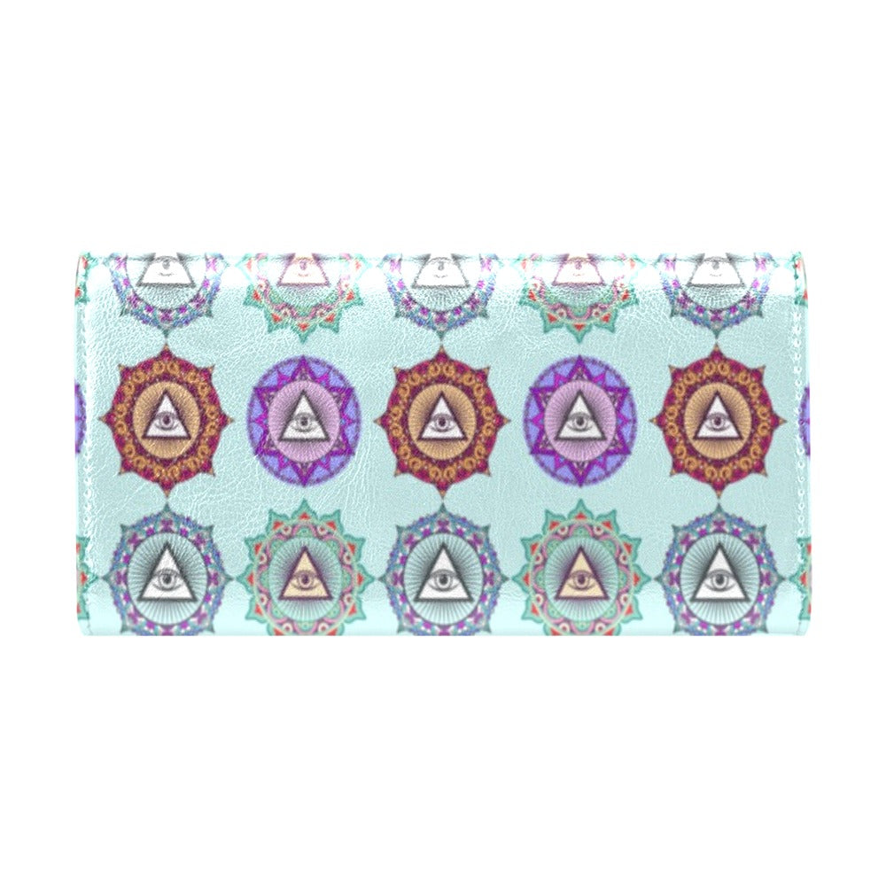 Third Eye Print Design LKS302 Women's Trifold Wallet