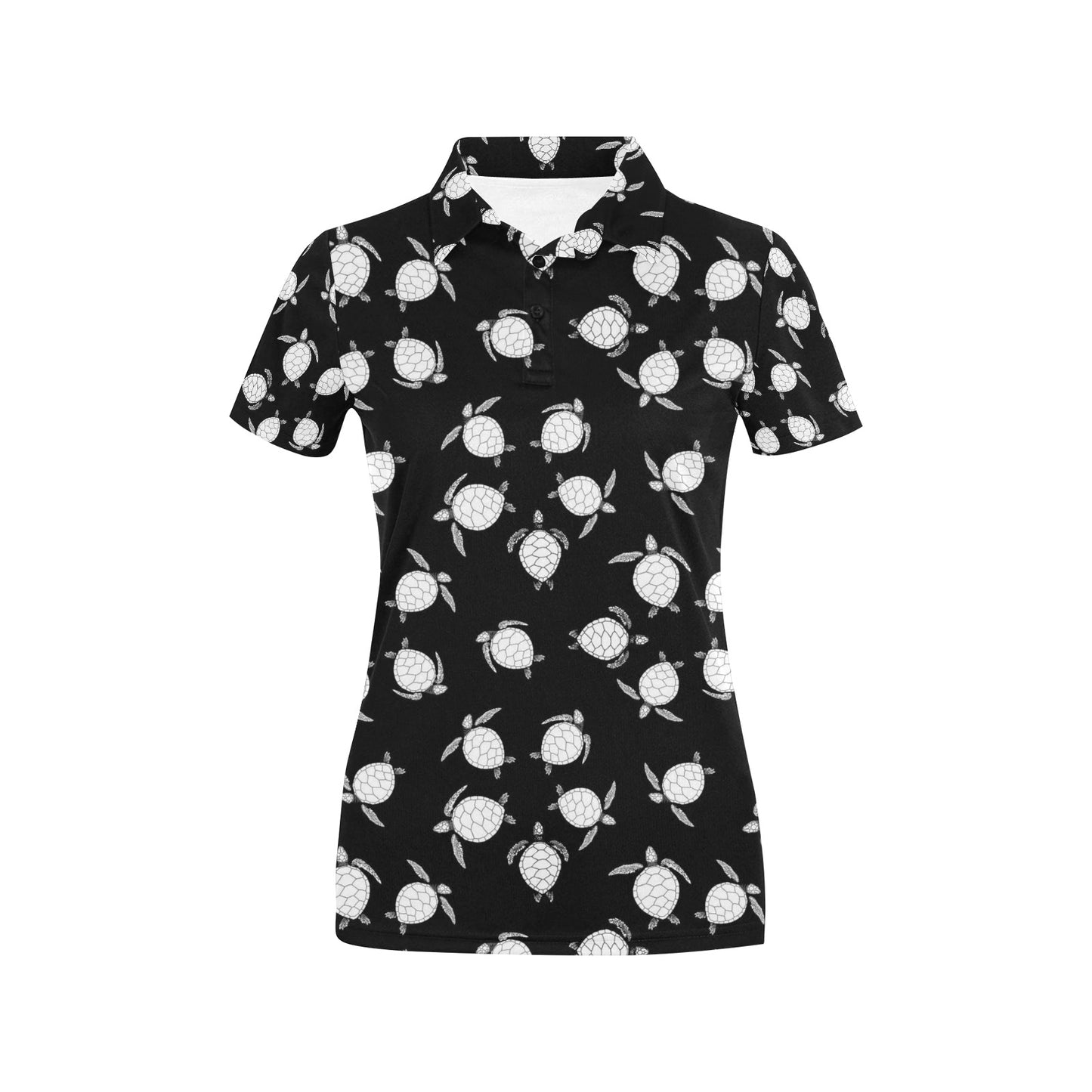 Sea Turtle Print Design LKS303 Women's Polo Shirt