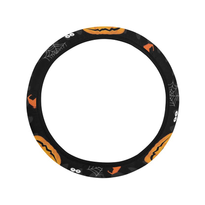 Halloween Print Design LKS405 Steering Wheel Cover with Elastic Edge
