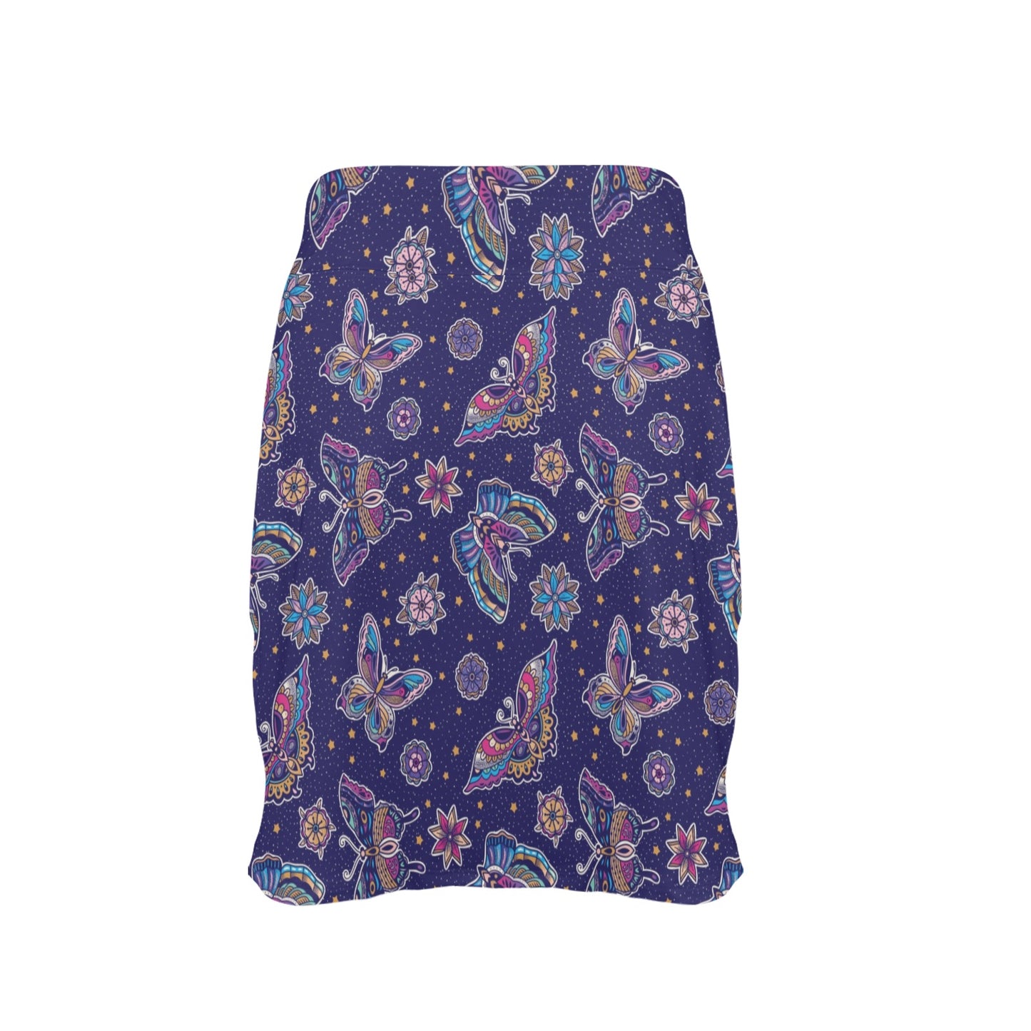 Butterfly Print Design LKS303 17" Golf & Pickleball Skort with Pockets