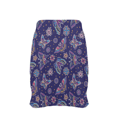 Butterfly Print Design LKS303 17" Golf & Pickleball Skort with Pockets