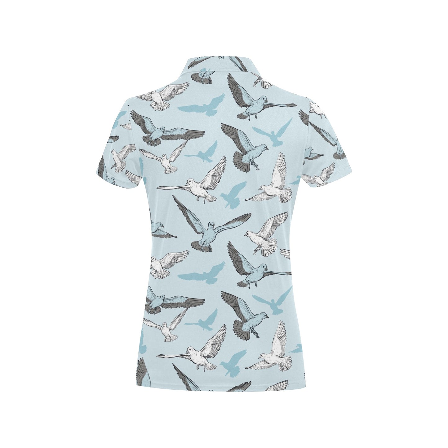 Pigeon Pattern Print Design 03 Women's Polo Shirt