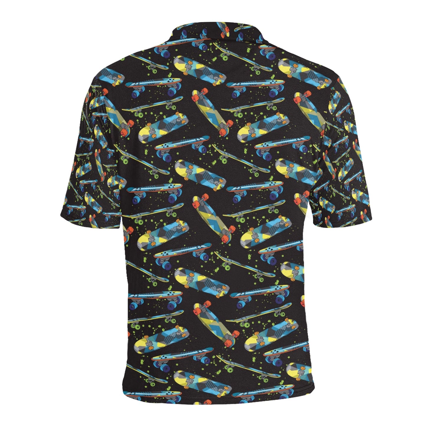 Skateboard Print Design LKS305 Men Polo Shirt