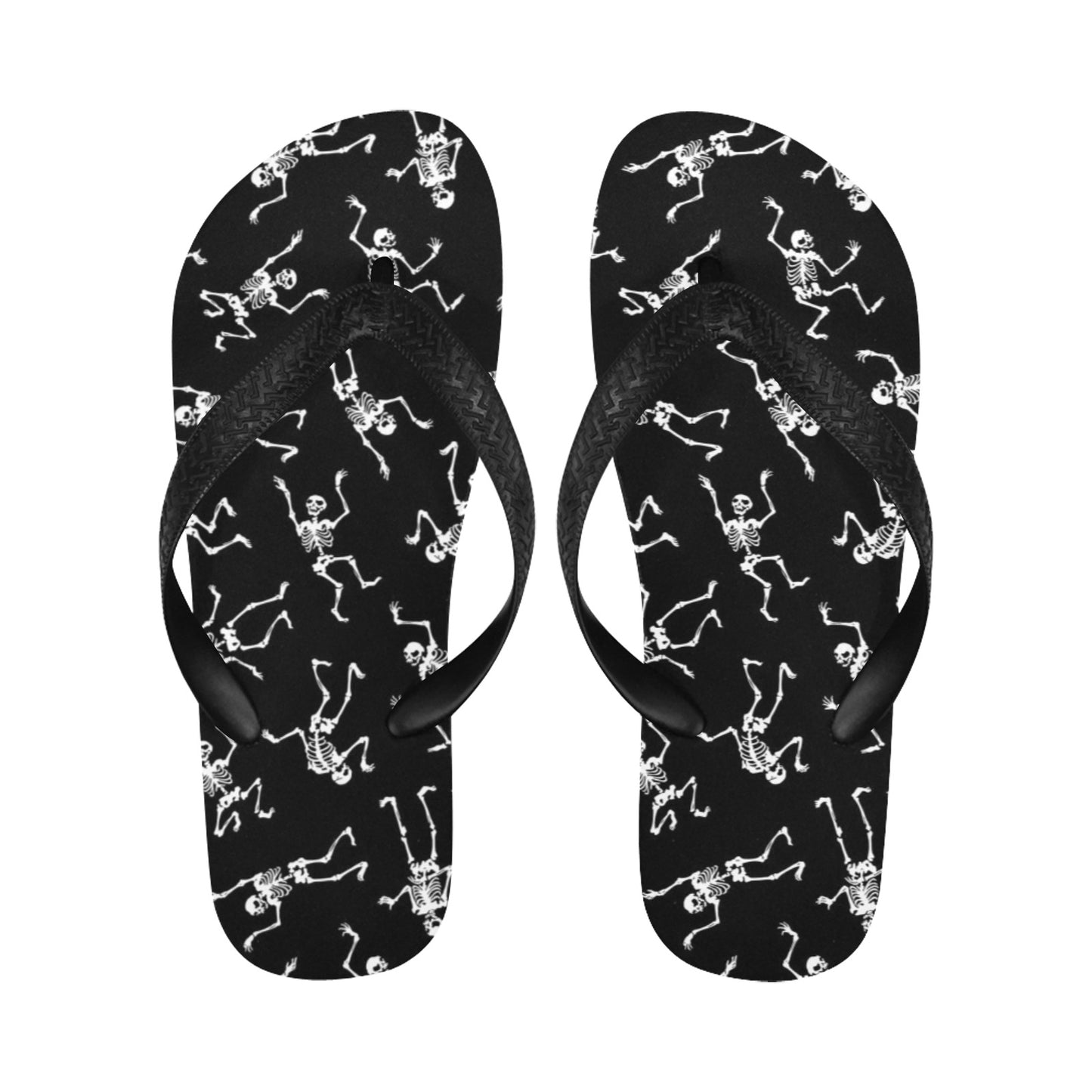 Skeleton Print Design LKS305 Flip Flops