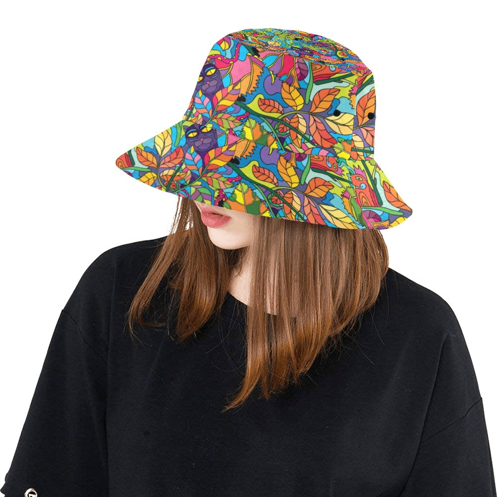 Trippy Print Design LKS301 Unisex Bucket Hat
