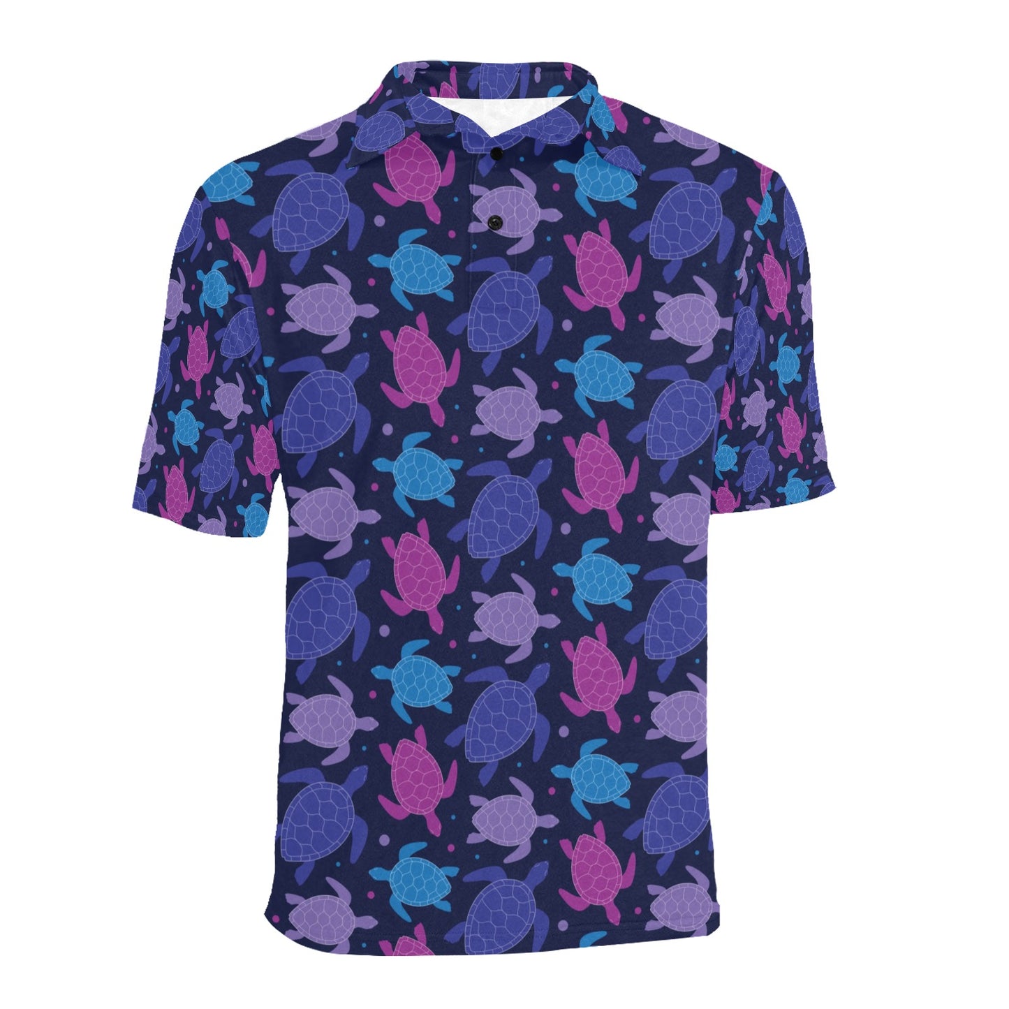 Sea Turtle Print Design LKS309 Men Polo Shirt