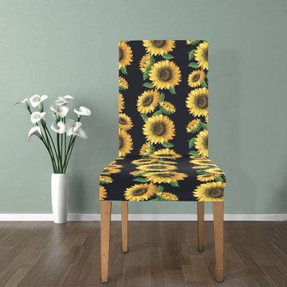 Sunflower Print Design LKS306 Dining Chair Slipcover