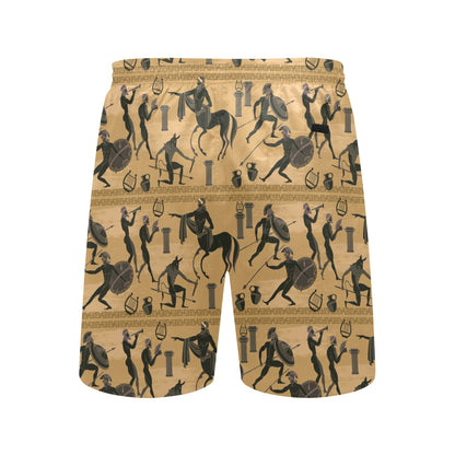 Ancient Greek Statue Print Design LKS304 Men's Swim Trunks Beach Shorts