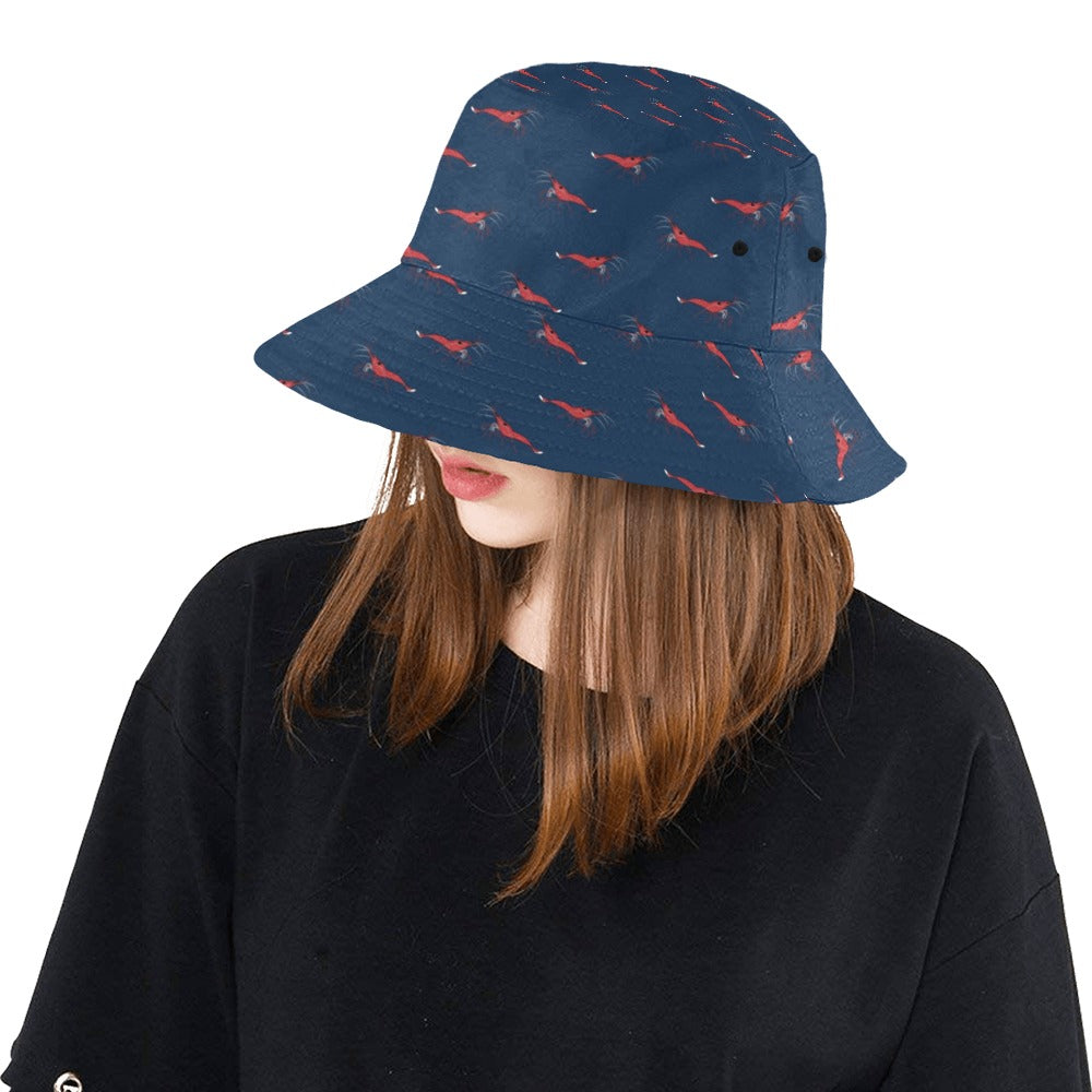 Shrimp Print Design LKS305 Unisex Bucket Hat
