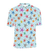 Starfish Print Design LKS402 Men Polo Shirt