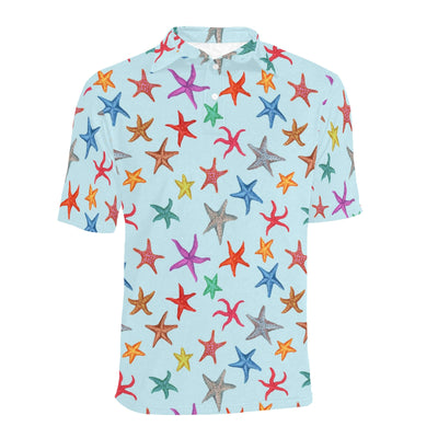 Starfish Print Design LKS402 Men Polo Shirt