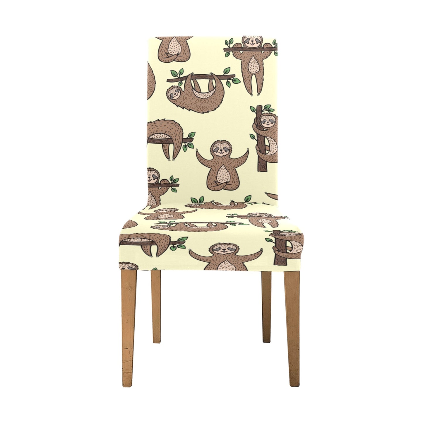 Sloth Print Design LKS3010 Dining Chair Slipcover