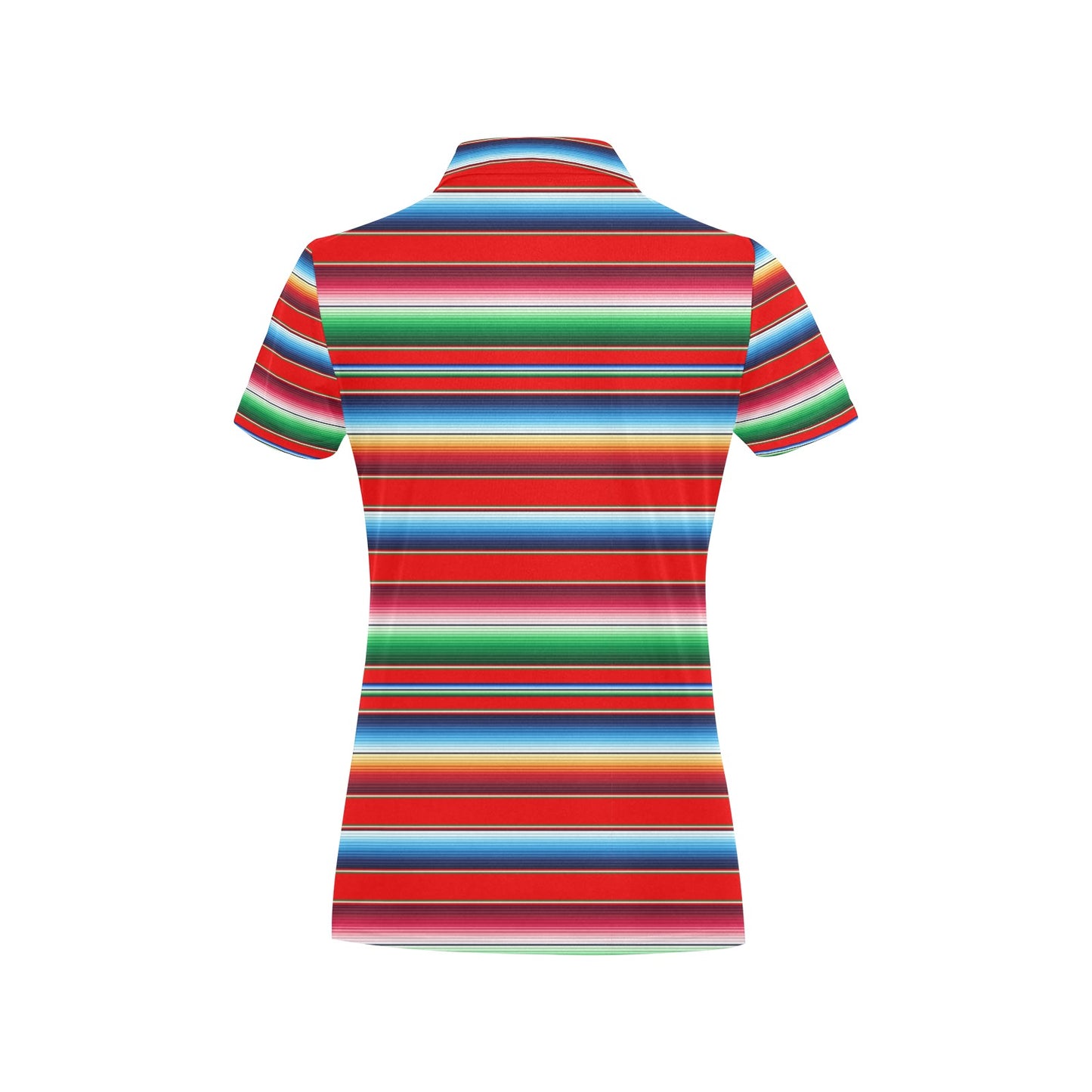 Serape Print Women's Polo Shirt