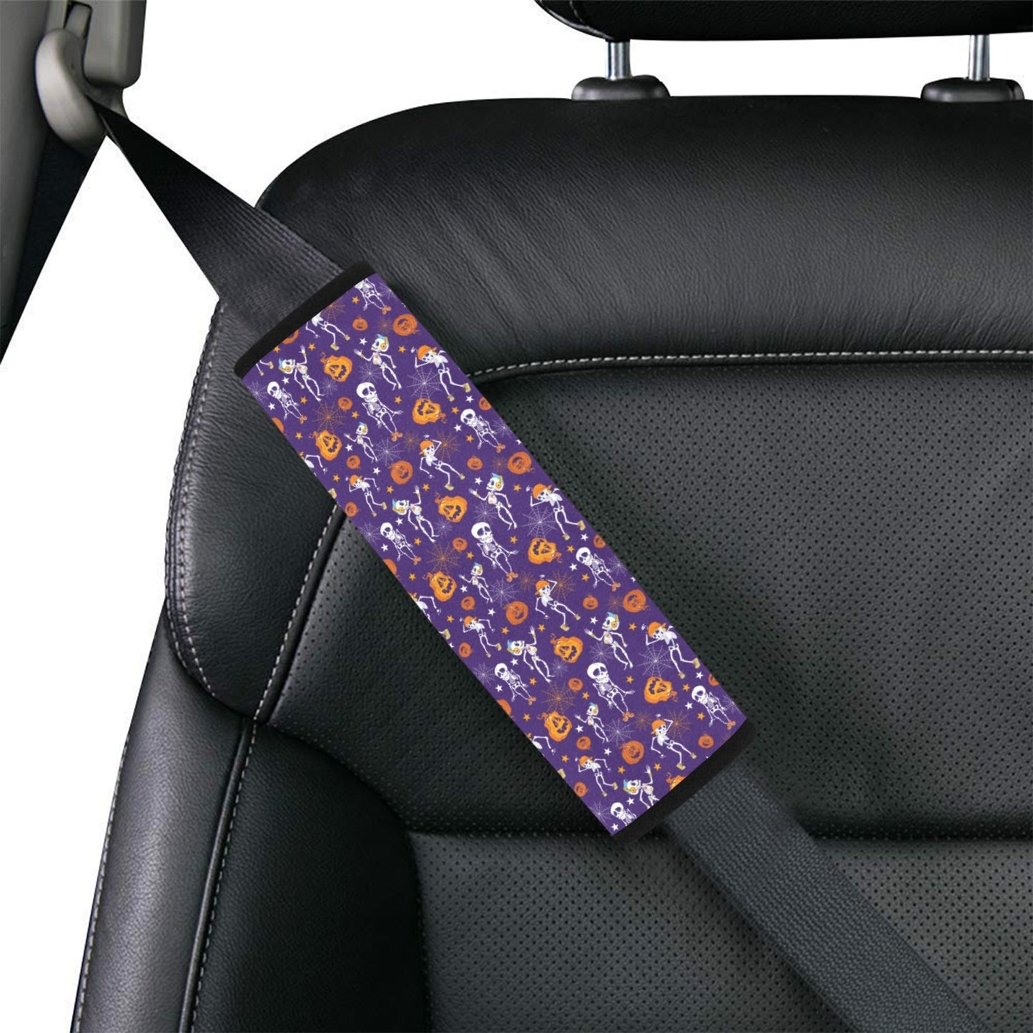 Skeleton Halloween Dance Print Design LKS304 Car Seat Belt Cover