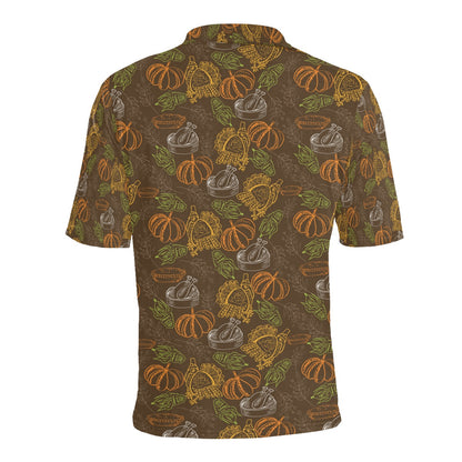 Thanksgiving Print Design LKS301 Men Polo Shirt