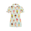 Ice Cream Pattern Print Design 03 Women's Polo Shirt