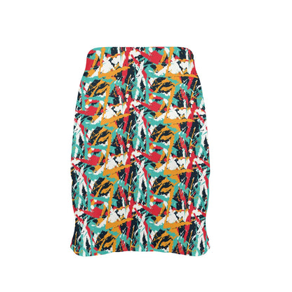 Splatter Print Design LKS304 17" Golf & Pickleball Skort with Pockets