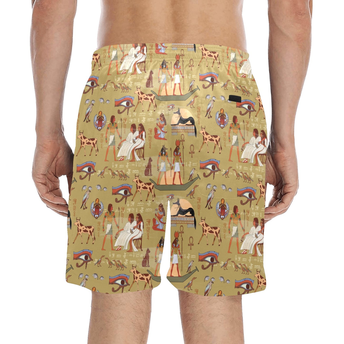 Ancient Greek Classic Pattern Design LKS305 Men's Swim Trunks Beach Shorts