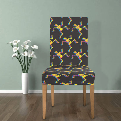 Skeleton Skeleton 3D Print Design LKS301 Dining Chair Slipcover