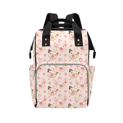 Pig Print Design LKS406 Diaper Bag Backpack