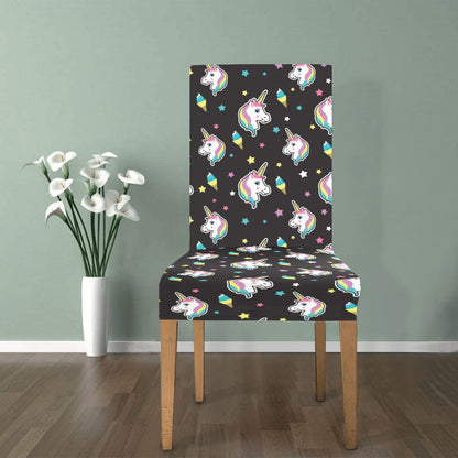 Unicorn Print Design LKS302 Dining Chair Slipcover