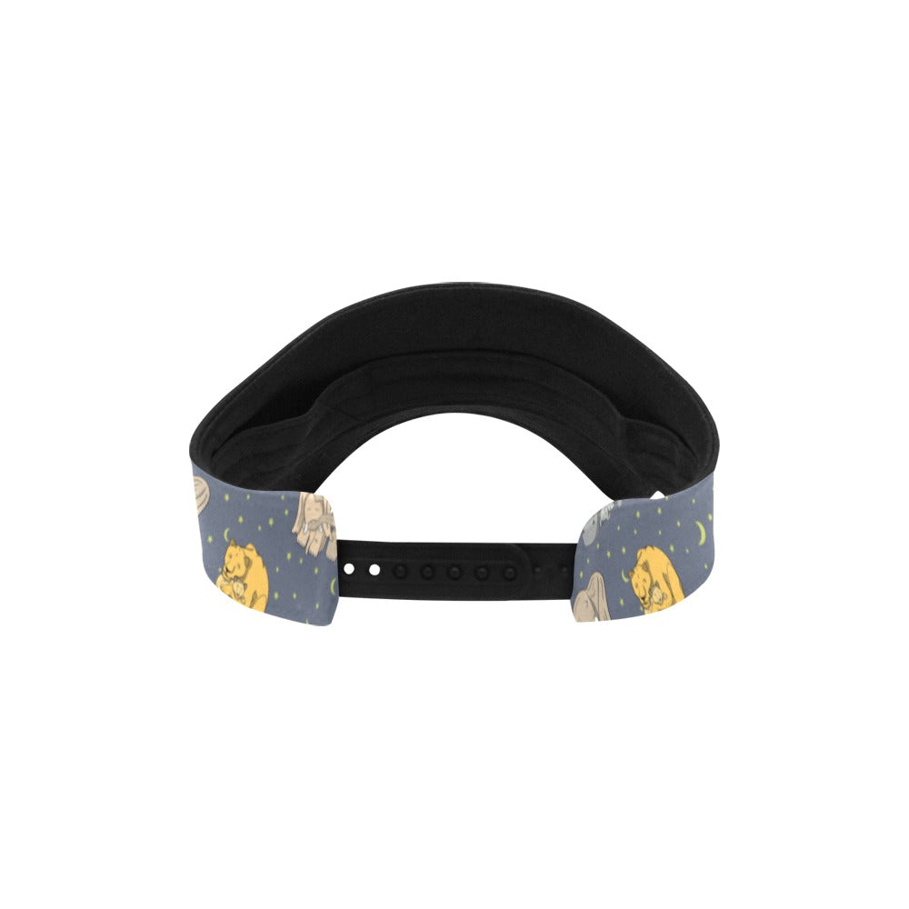 Safari Elephant Lion Print Design LKS303 Unisex Sun Visor