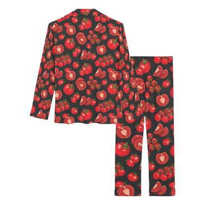 Tomato Print Design LKS303 Women's Long Pajama Set