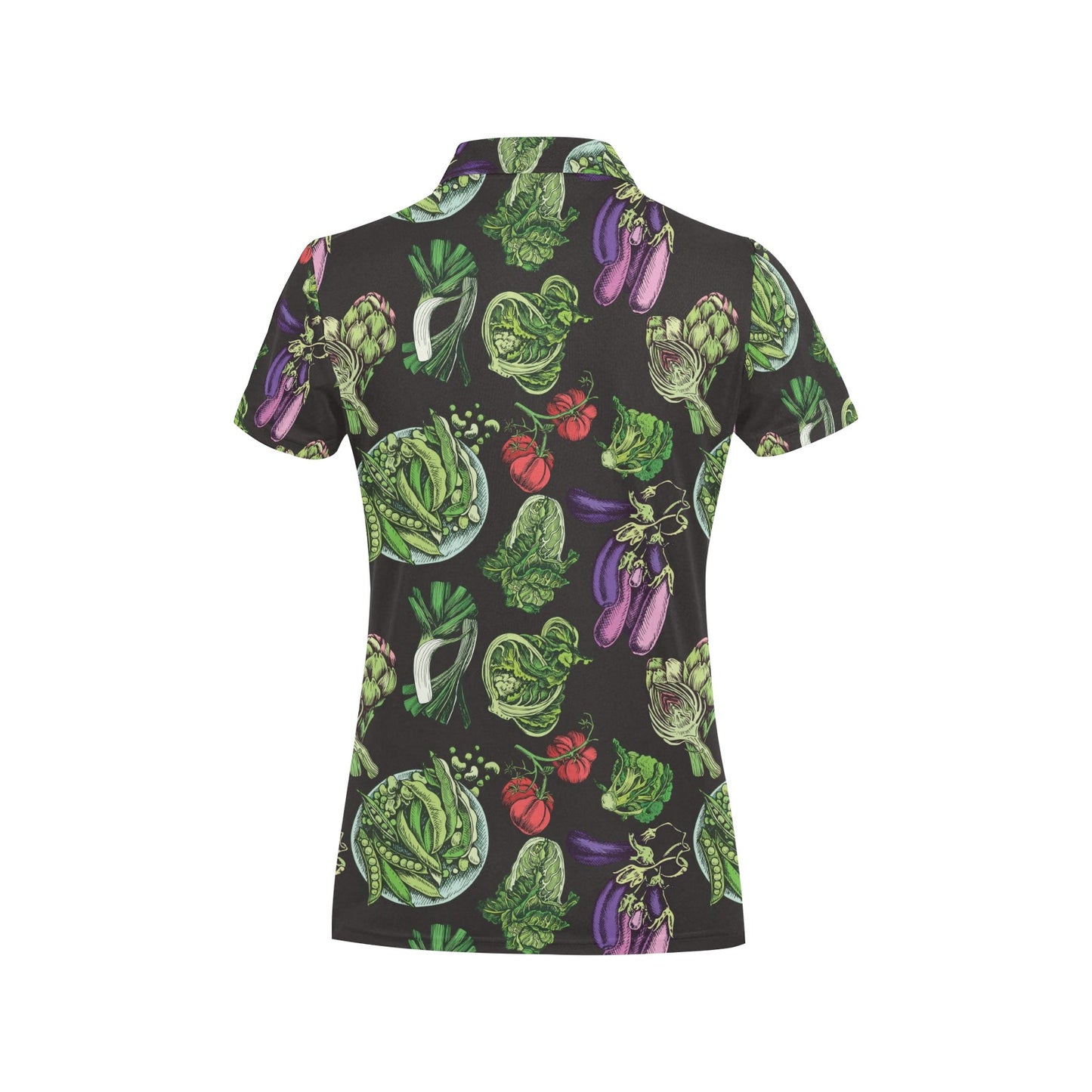 Lettuce Pattern Print Design 01 Women's Polo Shirt