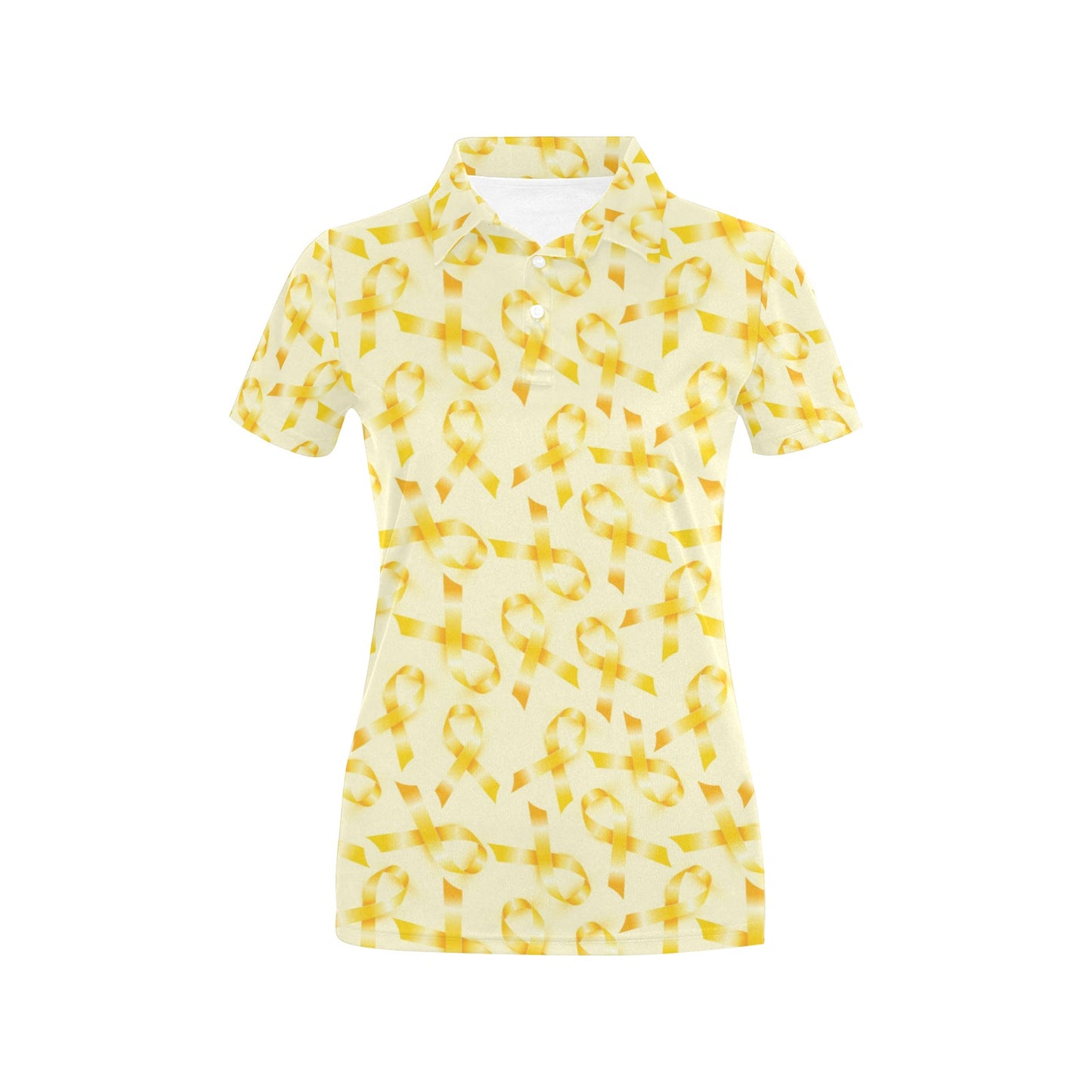 Childhood cancer Pattern Print Design 01 Women's Polo Shirt