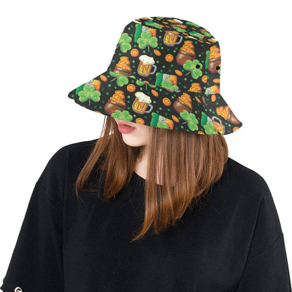 St Patricks Day Print Design LKS303 Unisex Bucket Hat