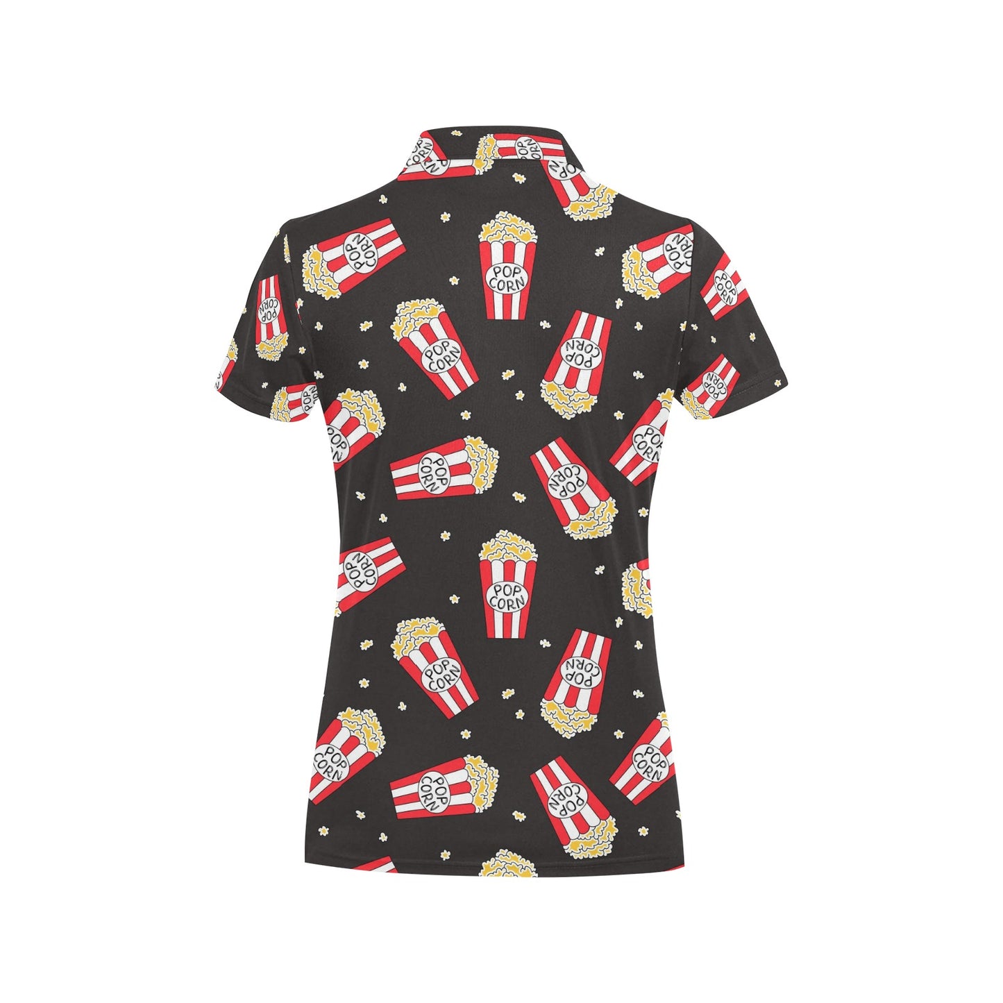 Popcorn Pattern Print Design A01 Women's Polo Shirt
