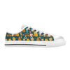 School Bus Print Design LKS309 Women's White Low Top Shoes