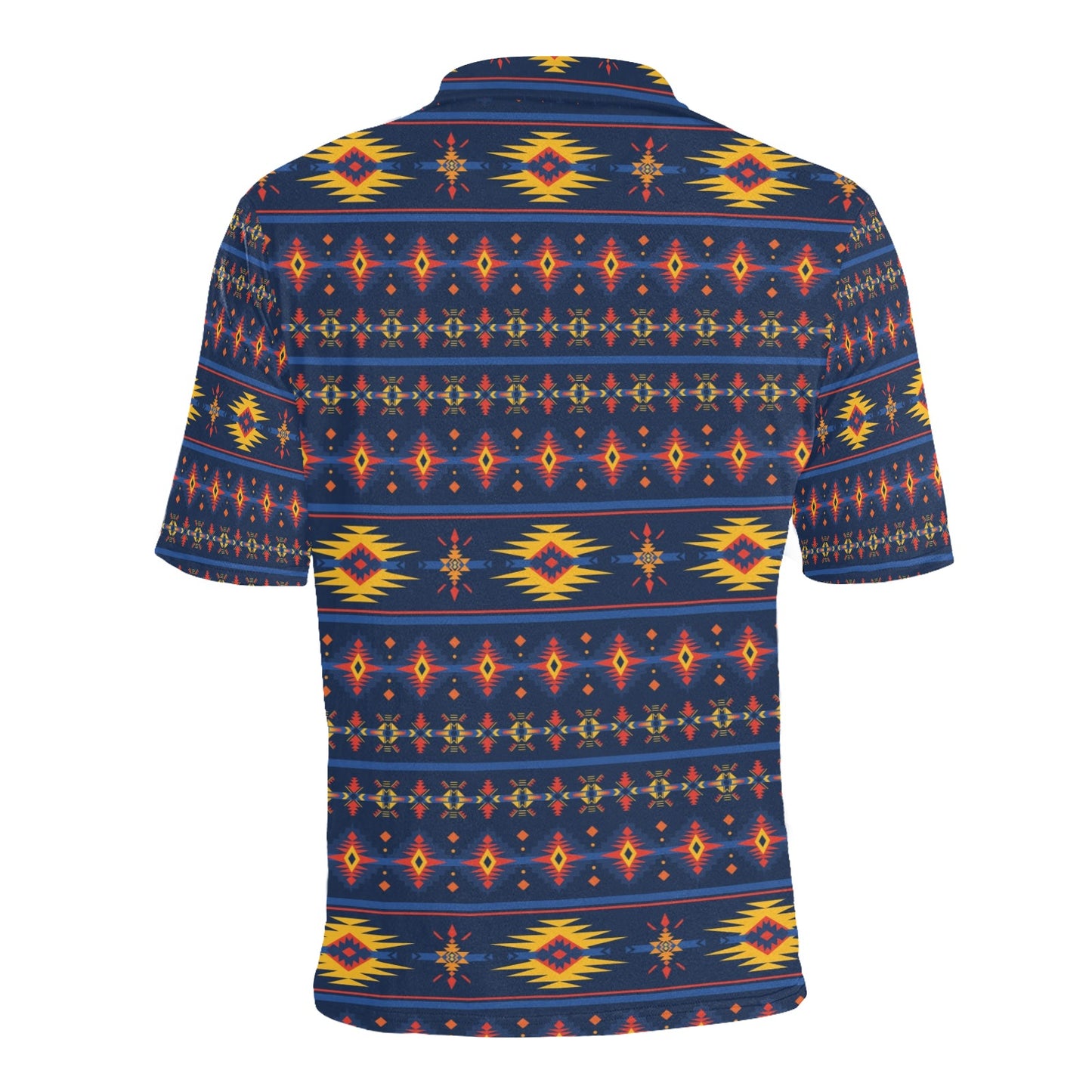 Southwest Pattern Print Design LKS306 Men Polo Shirt