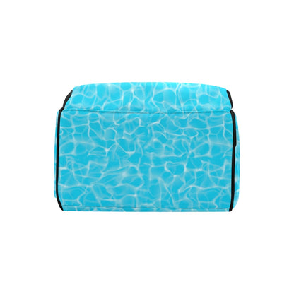 Swimming Pool Texture Print Design LKS301 Diaper Bag Backpack
