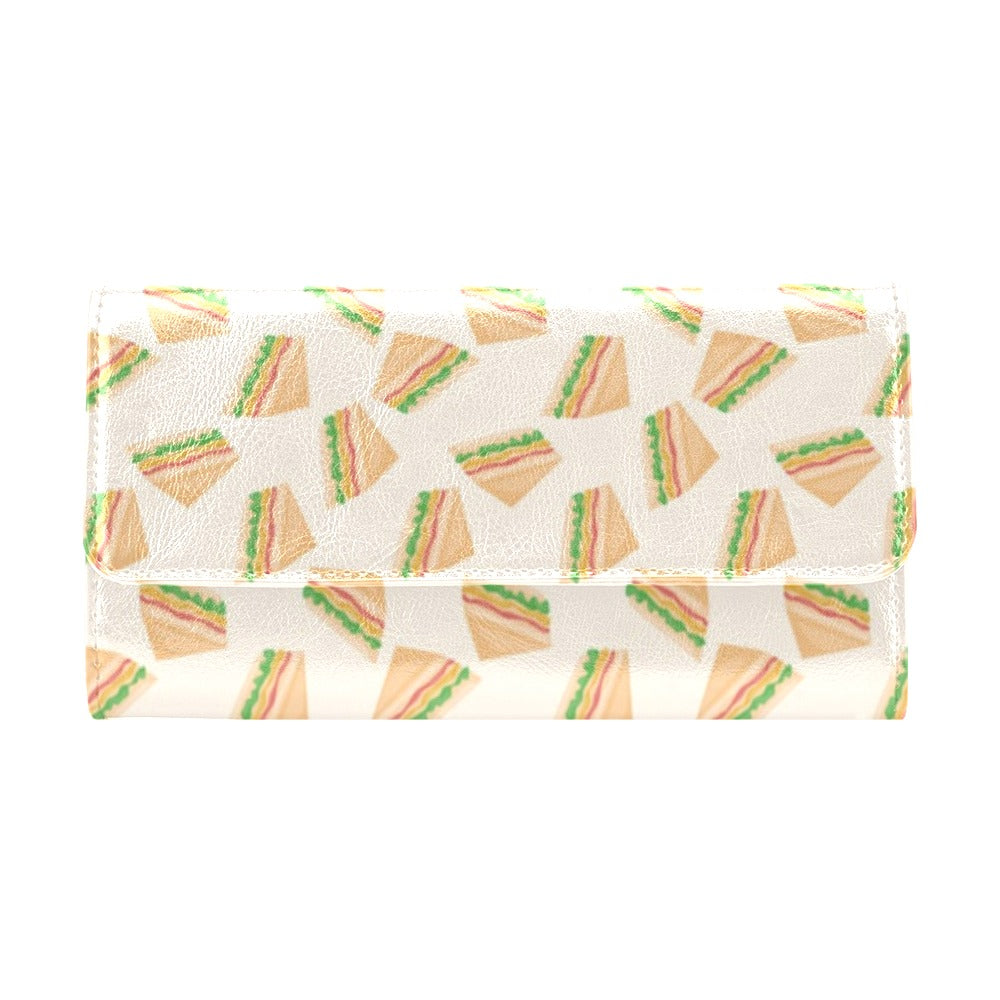 Sandwich Print Design LKS301 Women's Trifold Wallet
