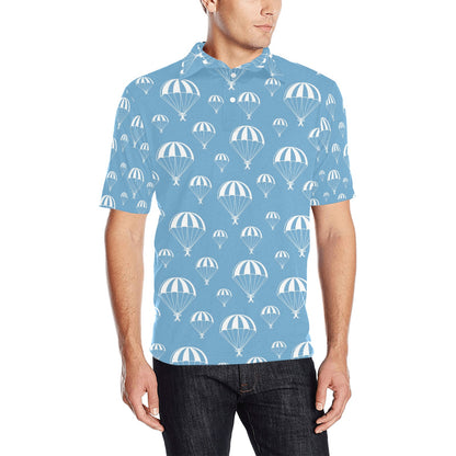 Skydiver Print Design LKS305 Men Polo Shirt