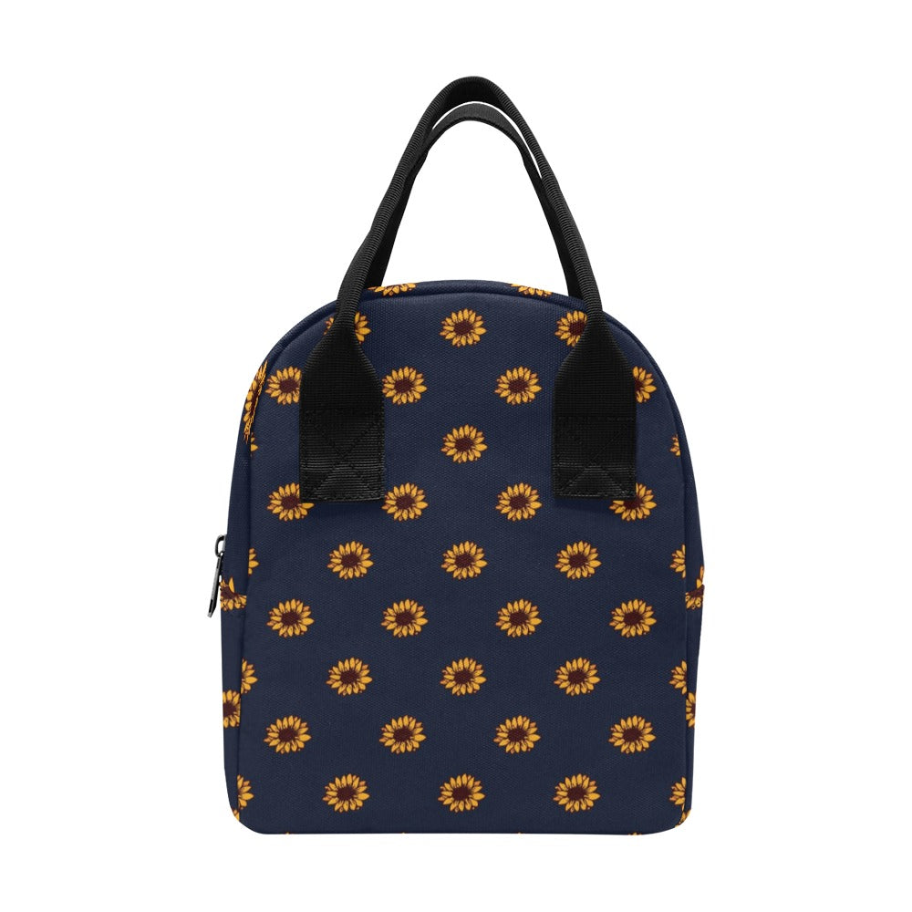 Sunflower Print Design LKS304 Insulated Lunch Bag
