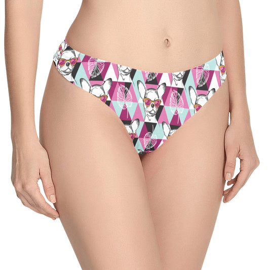 Chihuahua Cute Triangle Pattern Women's Thongs