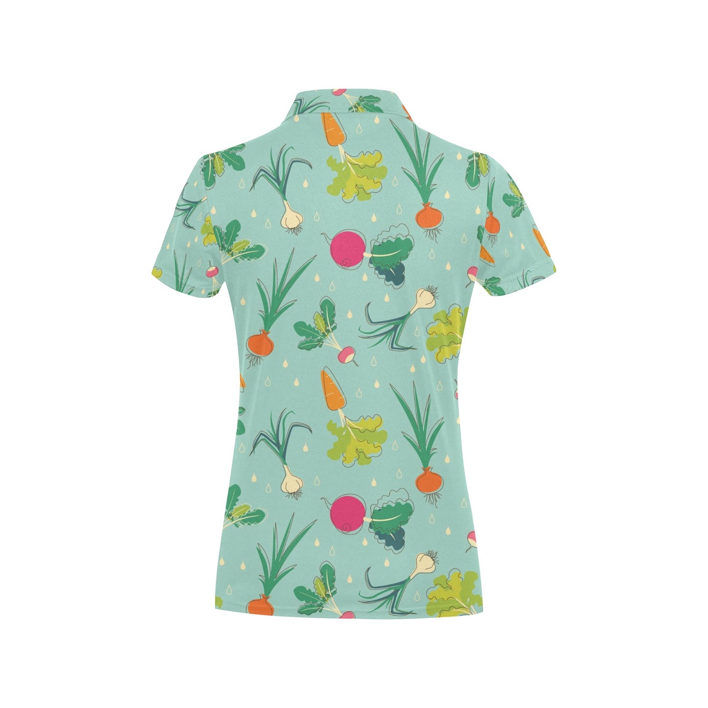 Radish Pattern Print Design A01 Women's Polo Shirt