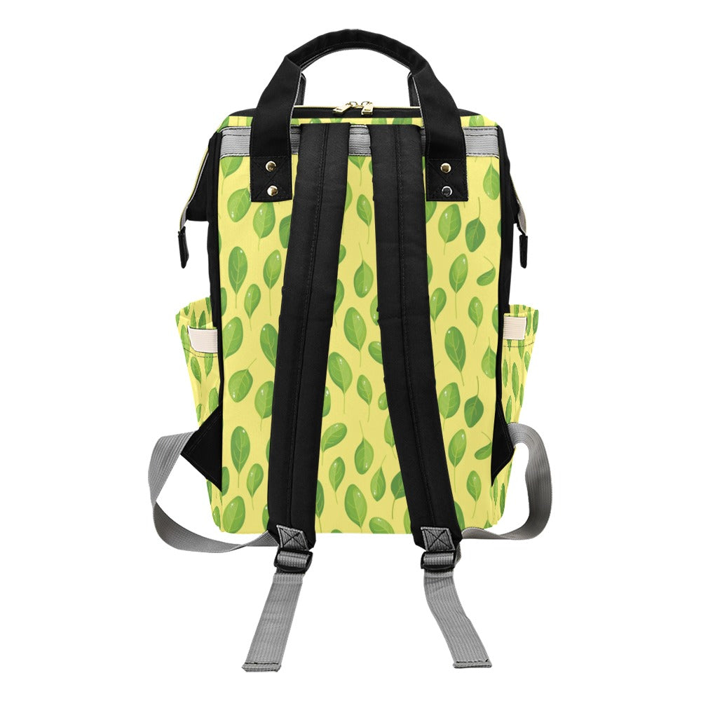 Spinach Print Design LKS302 Diaper Bag Backpack