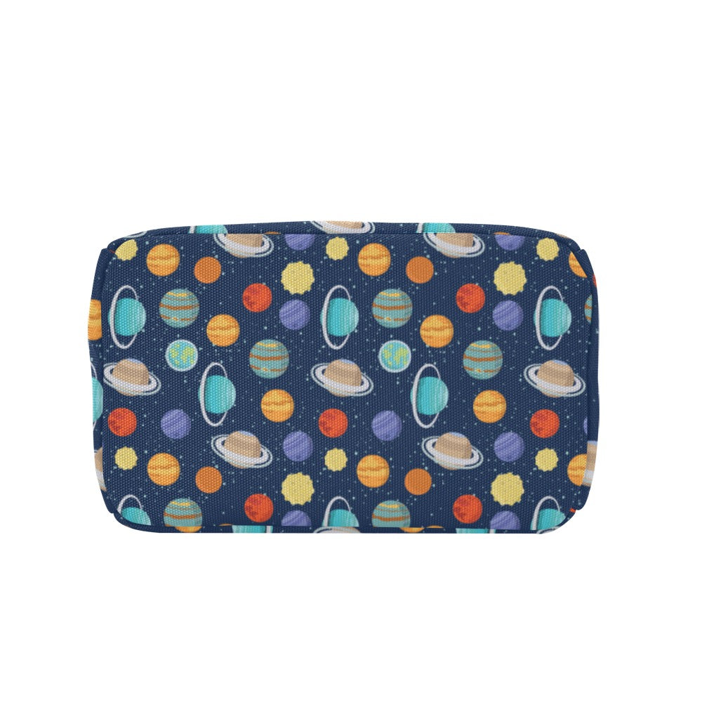 Planet With Star Print Design LKS303 Insulated Lunch Bag