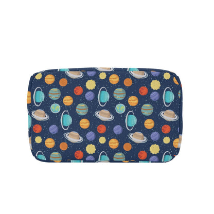 Planet With Star Print Design LKS303 Insulated Lunch Bag