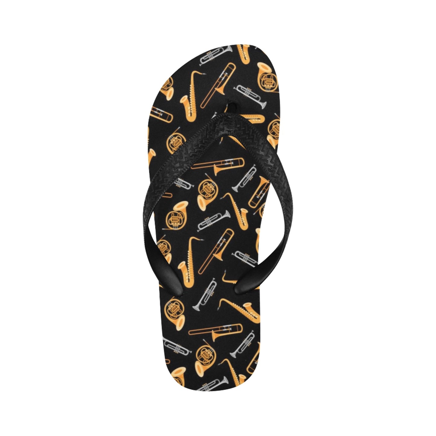 Saxophone Print Design LKS403 Flip Flops