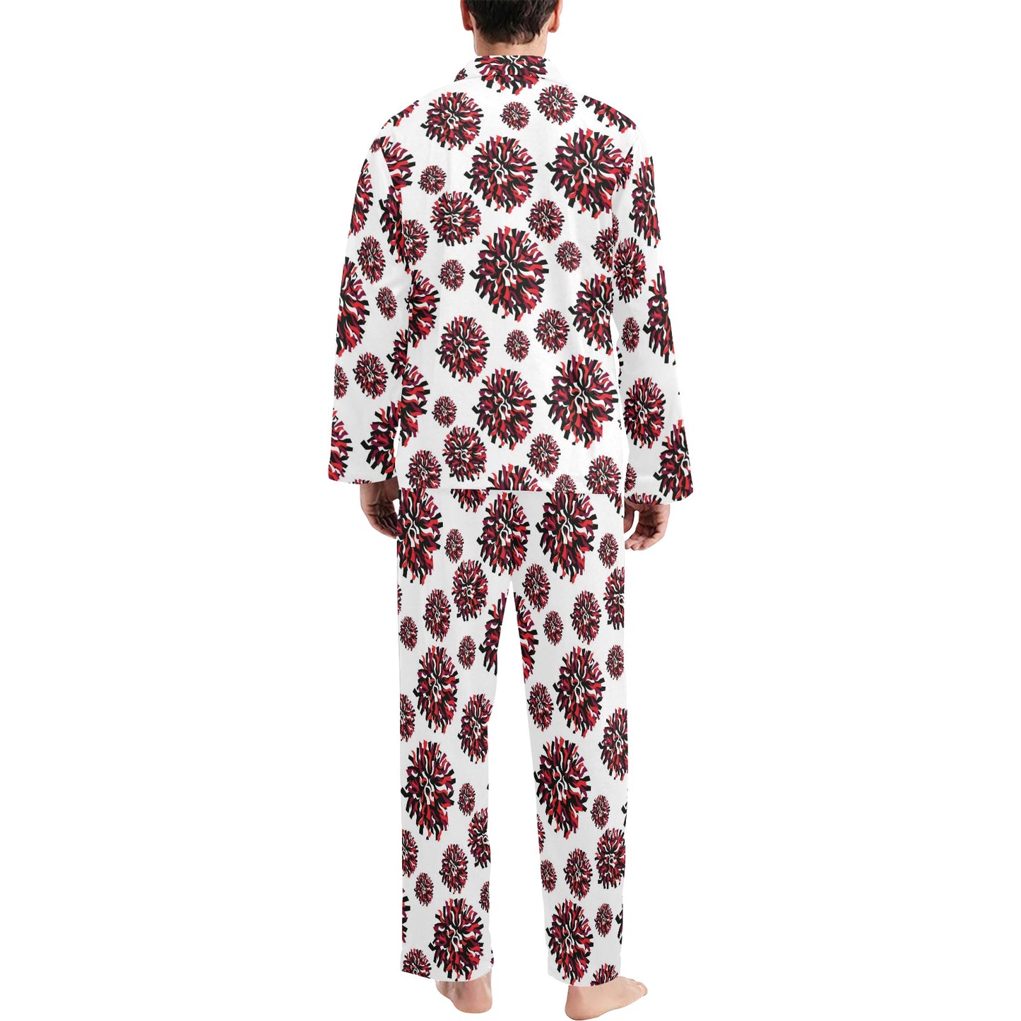 Cheerleader Pattern Print Design 01 Men's Long Pajama Set