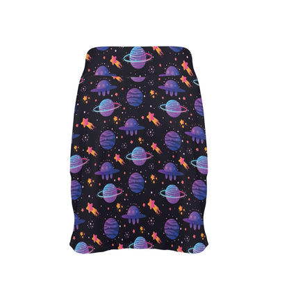 UFO Star Galaxy Print Design LKS308 17" Golf & Pickleball Skort with Pockets